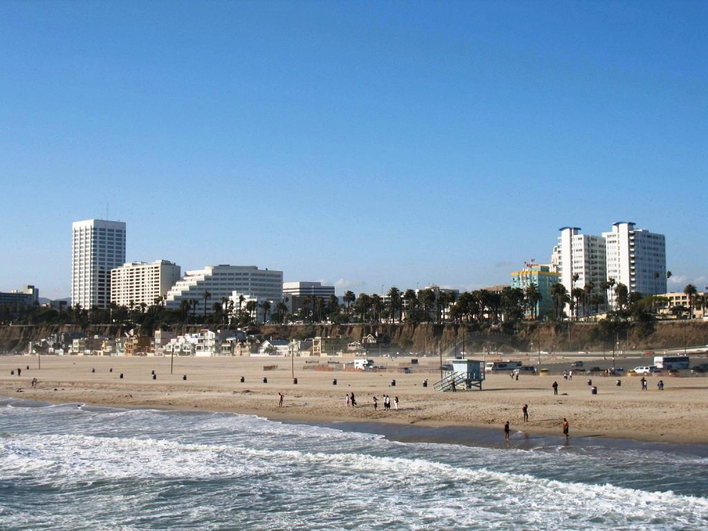 Santa Monica State Beach in Santa Monica, California