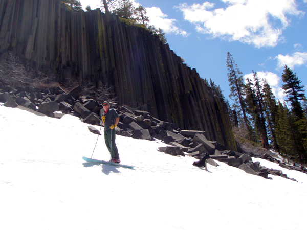 Devils Postpile National Monument Late winter and early spring can be great times to ski into the monument, with warmer, longer days, and lower avalanche danger